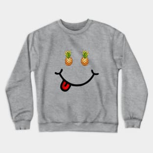 Pineapple & Smile (in the shape of a face) Crewneck Sweatshirt